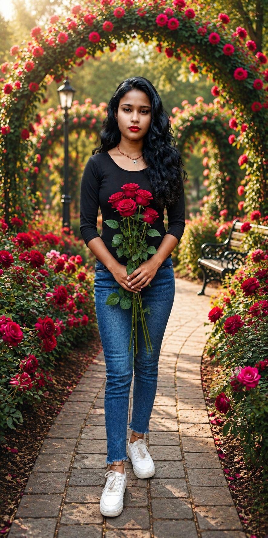 Watch the incredible journey of a single dark velvet rose opening from ...