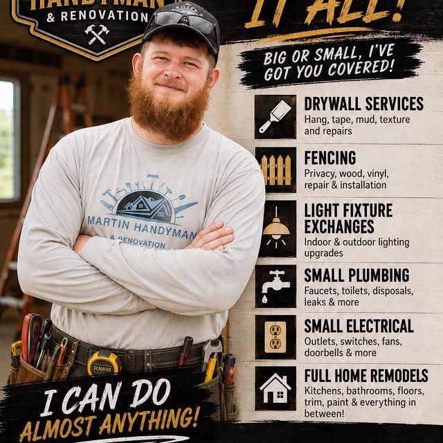 Martin Handyman & Renovation LLC | Fayetteville TN