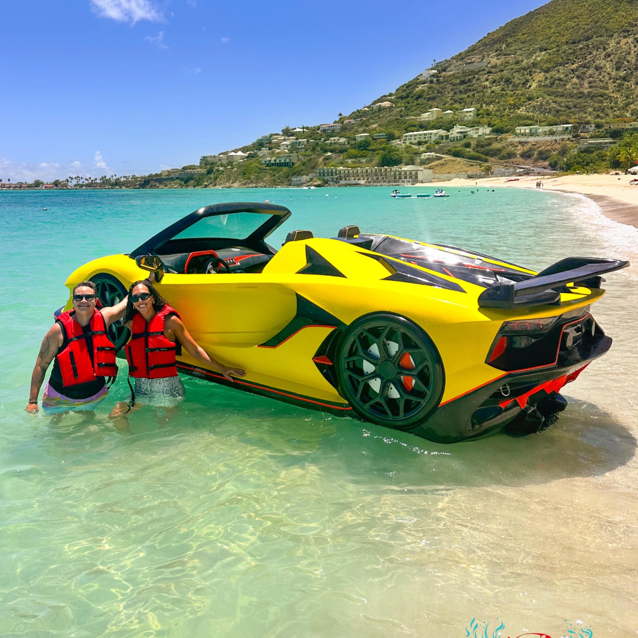 Bestie dates hit different on a Lamborghini jet car 💖🌊 Water cruising ...