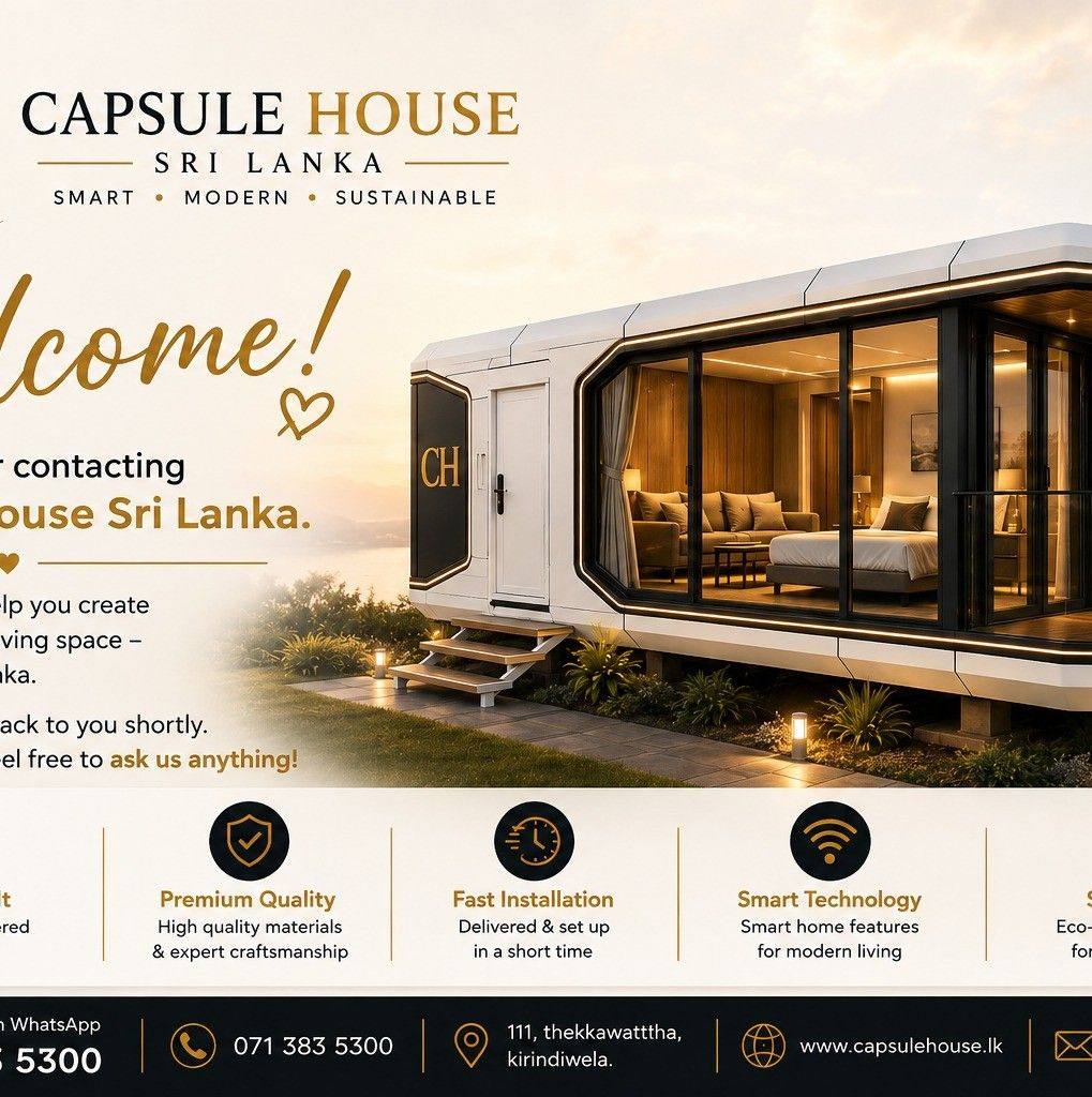 CAPSULE HOUSE SRI LANKA Small... - Capsule House's Sri Lanka | Facebook