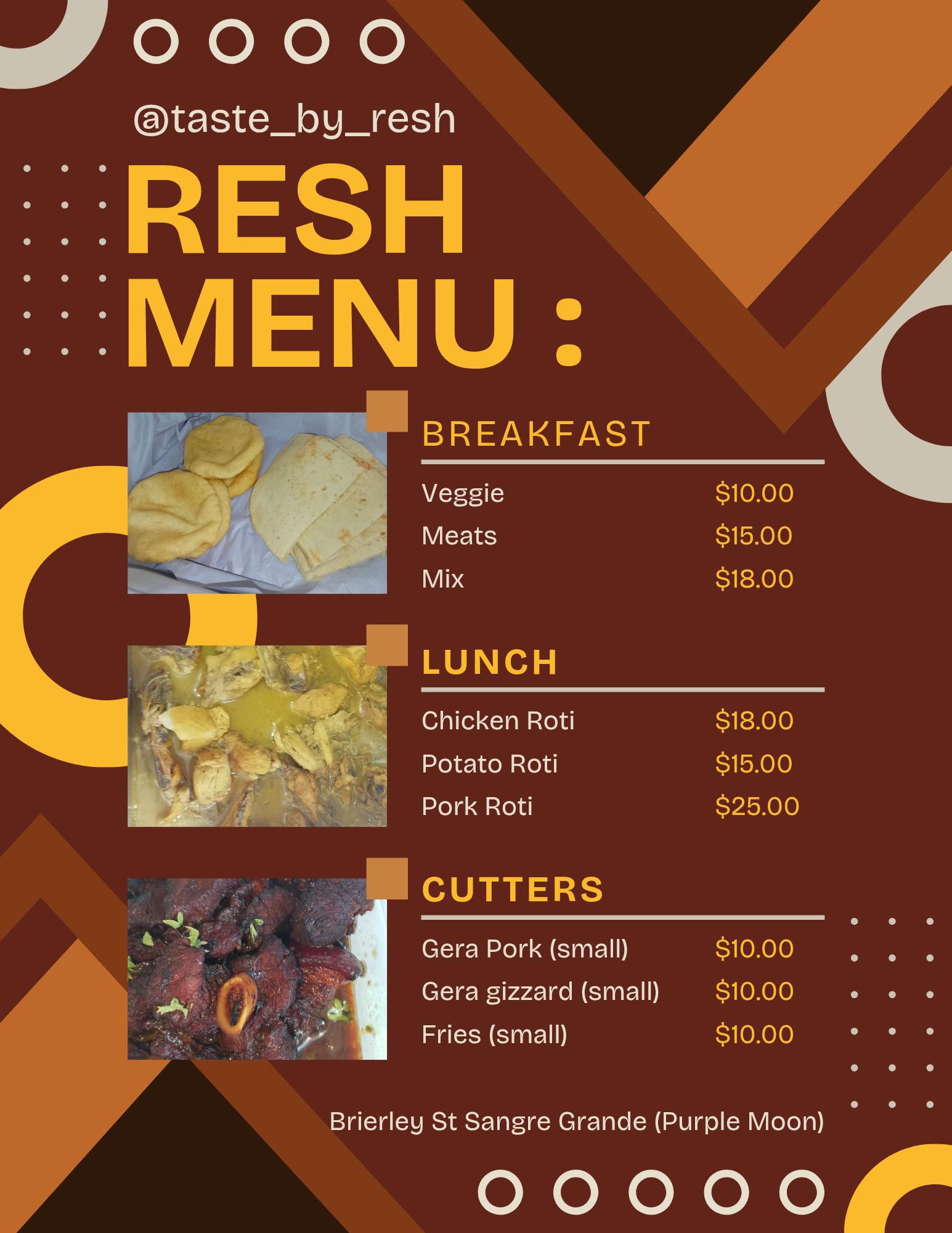 Taste By Resh | Sangre Grande