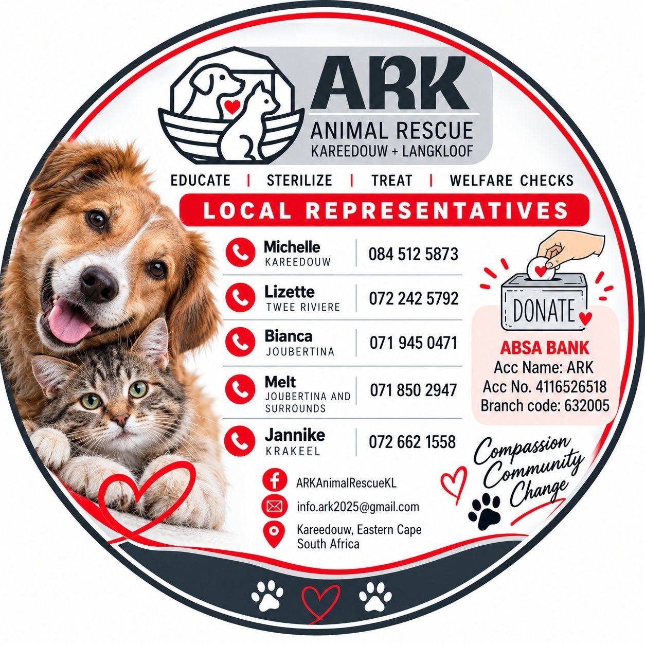 ARK Animal Rescue - Kareedouw & Langkloof | Kareedouw
