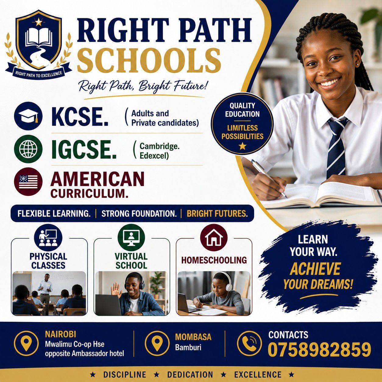 Right Path Schools. Centre for Private Candidates
