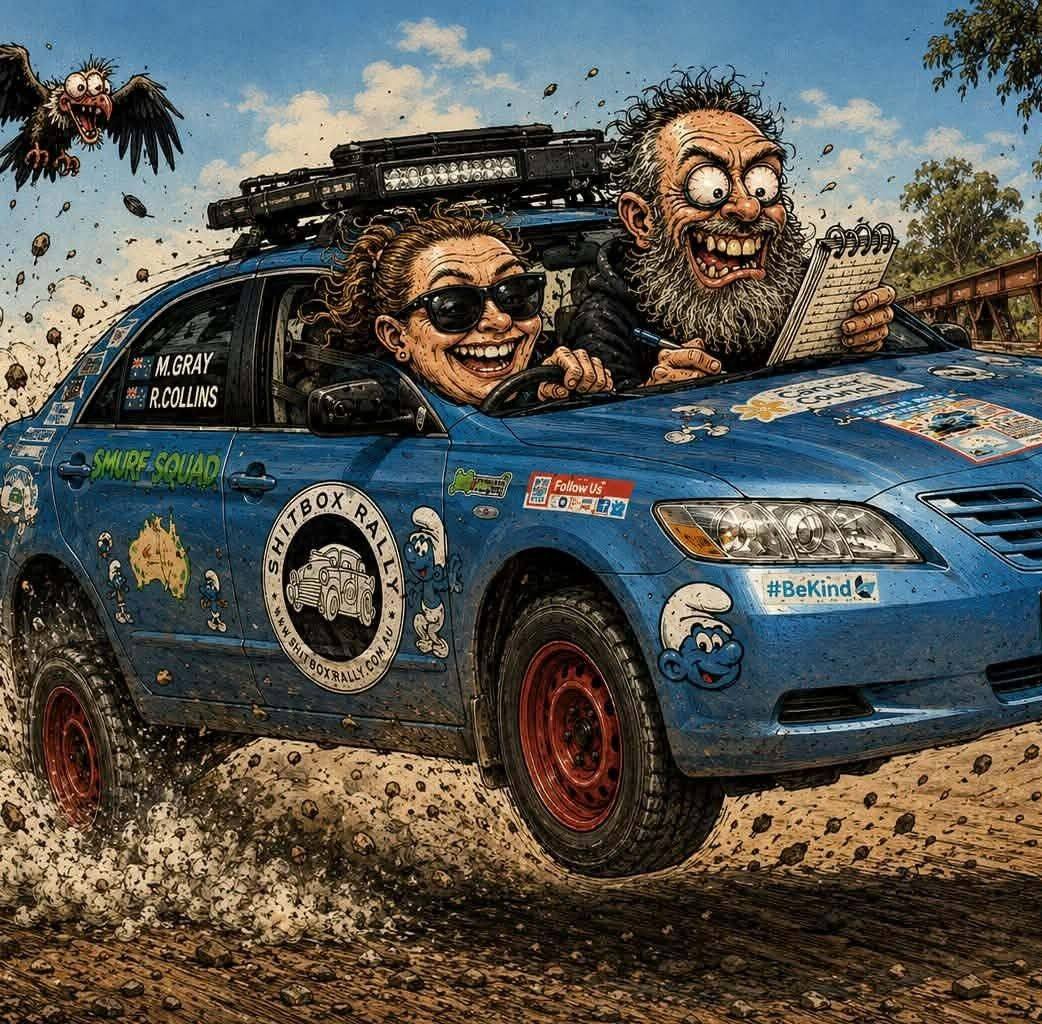 Smurf Squad Shitbox Rally Spring 2026