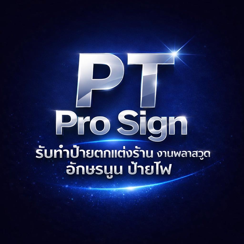 Pt Pro Sign รับทำป้ายตกแต่งร้าน งานอักษรนูน บริการออกแบบฟรี | Pattaya