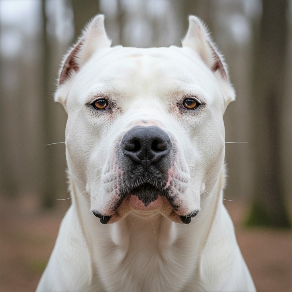 Dogo Argentino Enters a Snowy Logging Yard Guarded by a Stray Pack 🐕 ️ ...