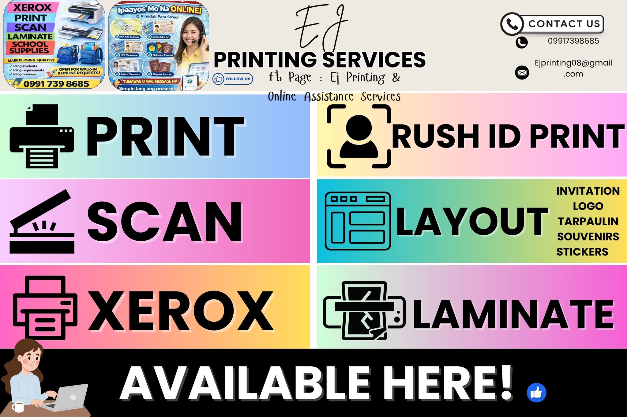 Ej Printing & Online Assistance Services