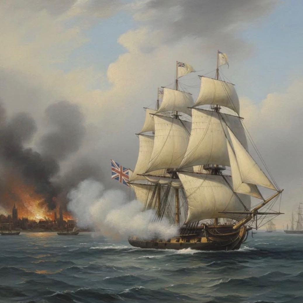HM Sloop Otter and US Frigate Constellation - 1812