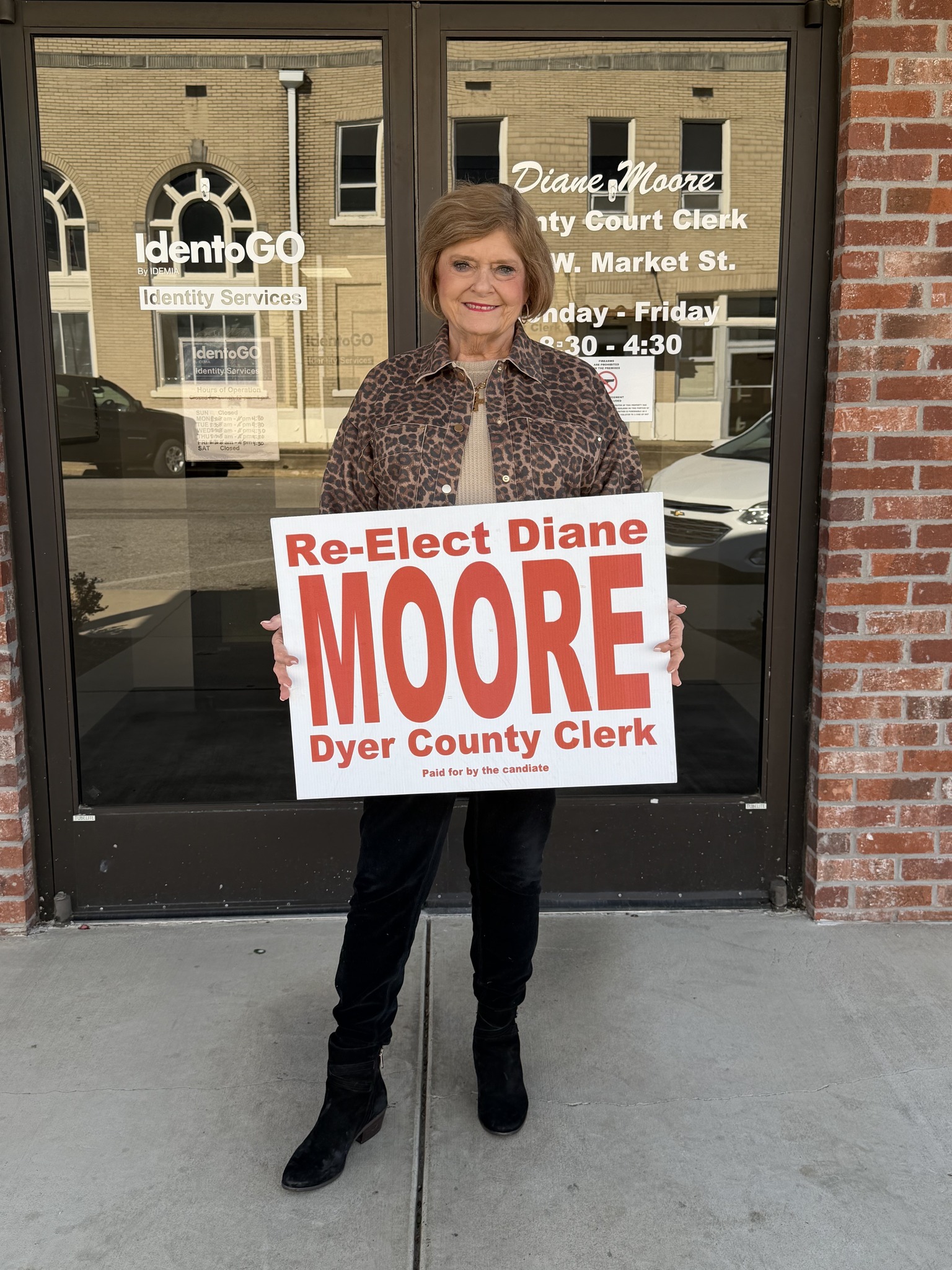 Re-Elect Diane Moore • Dyer County Clerk