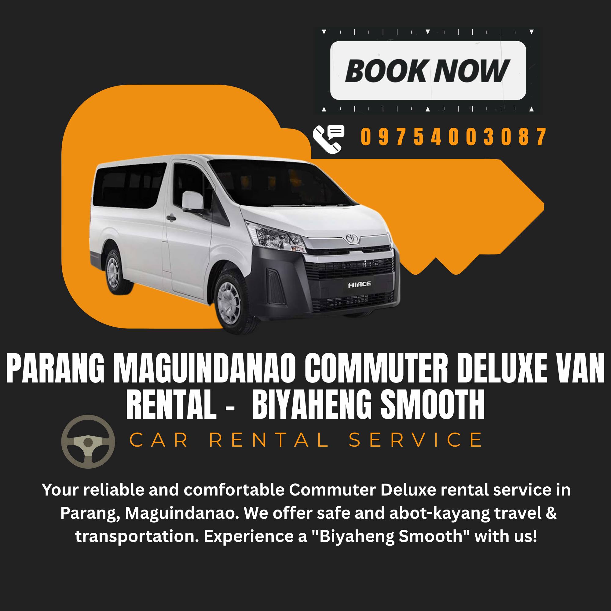 Parang Maguindanao Commuter Deluxe Van Rental - Biyaheng Smooth | Parang