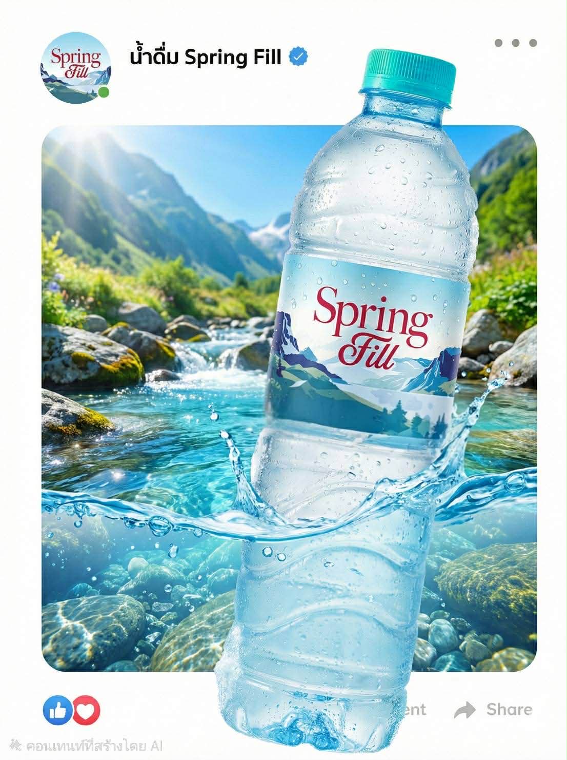 น้ำดื่ม Spring Fill สปริงฟิล สาขาชุมพล