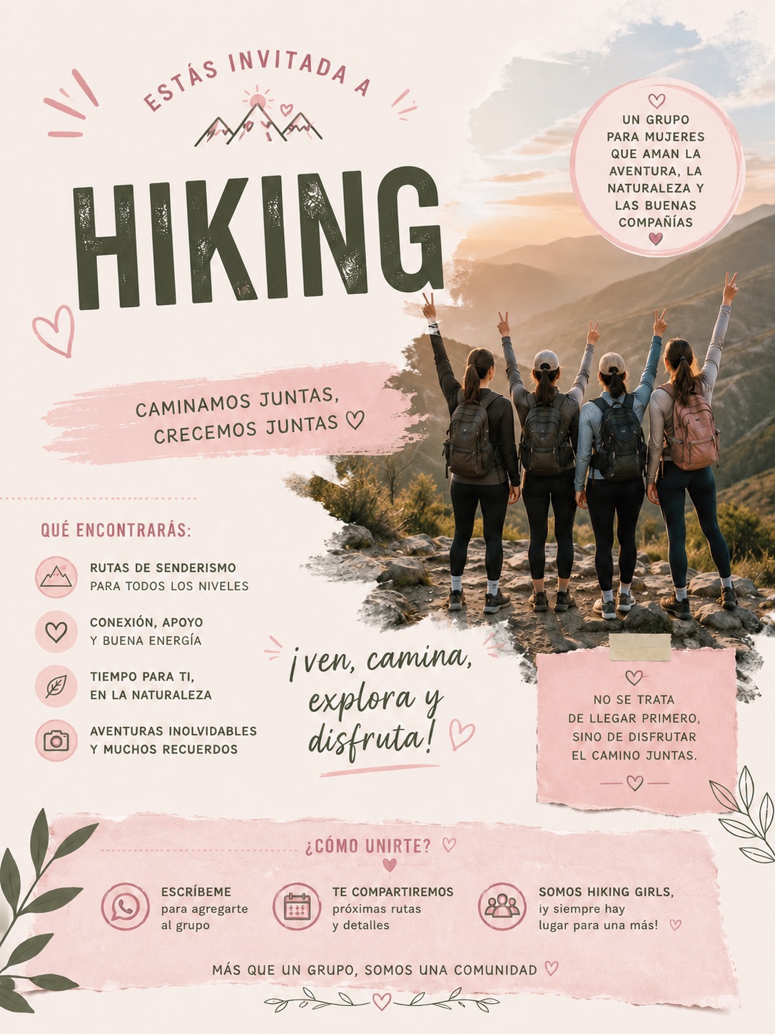 hiking girls power on Reels