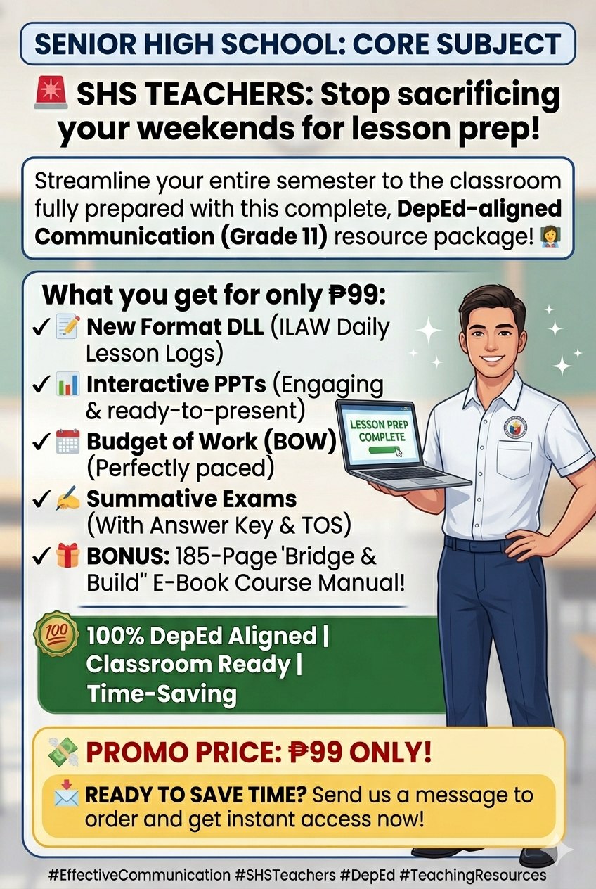 Effective Communication Grade 11 Lesson Exemplar