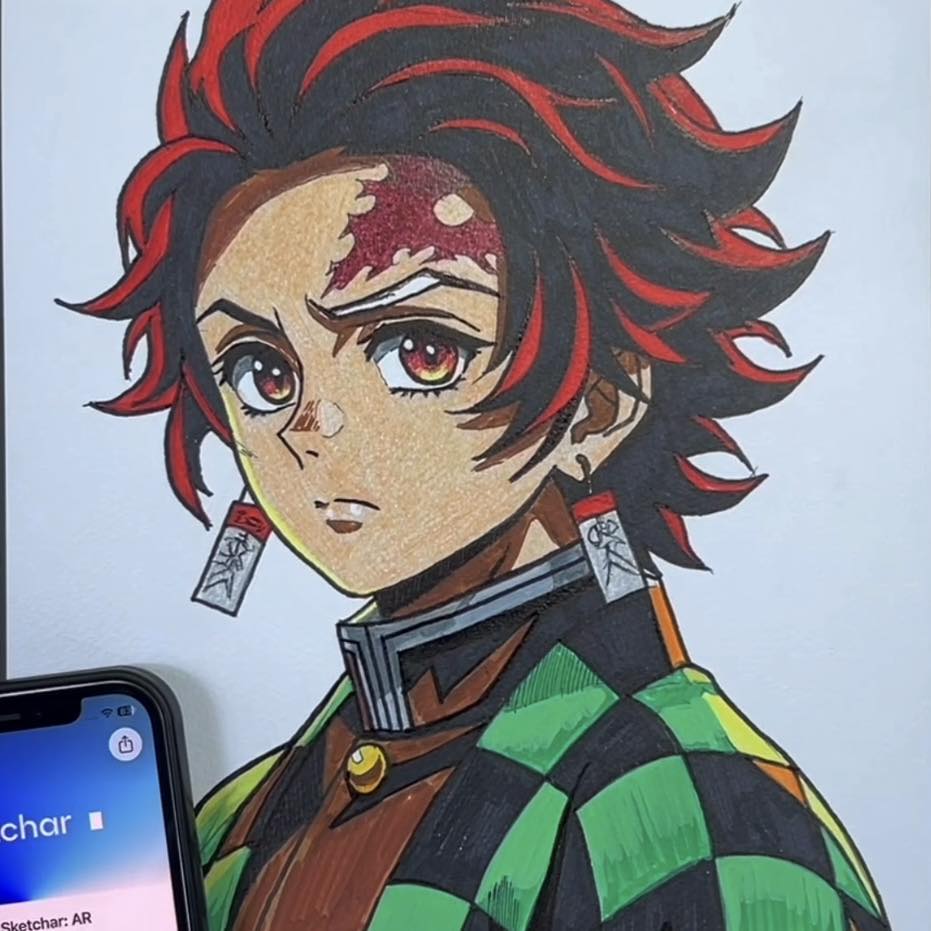 Drawing Satoru Gojo from Jujutsu kaisen - I use Sketchar – AR-Drawing ...