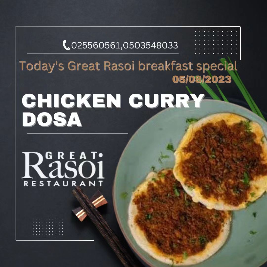Today's Great Rasoi breakfast... - Great Rasoi Restaurant | Facebook