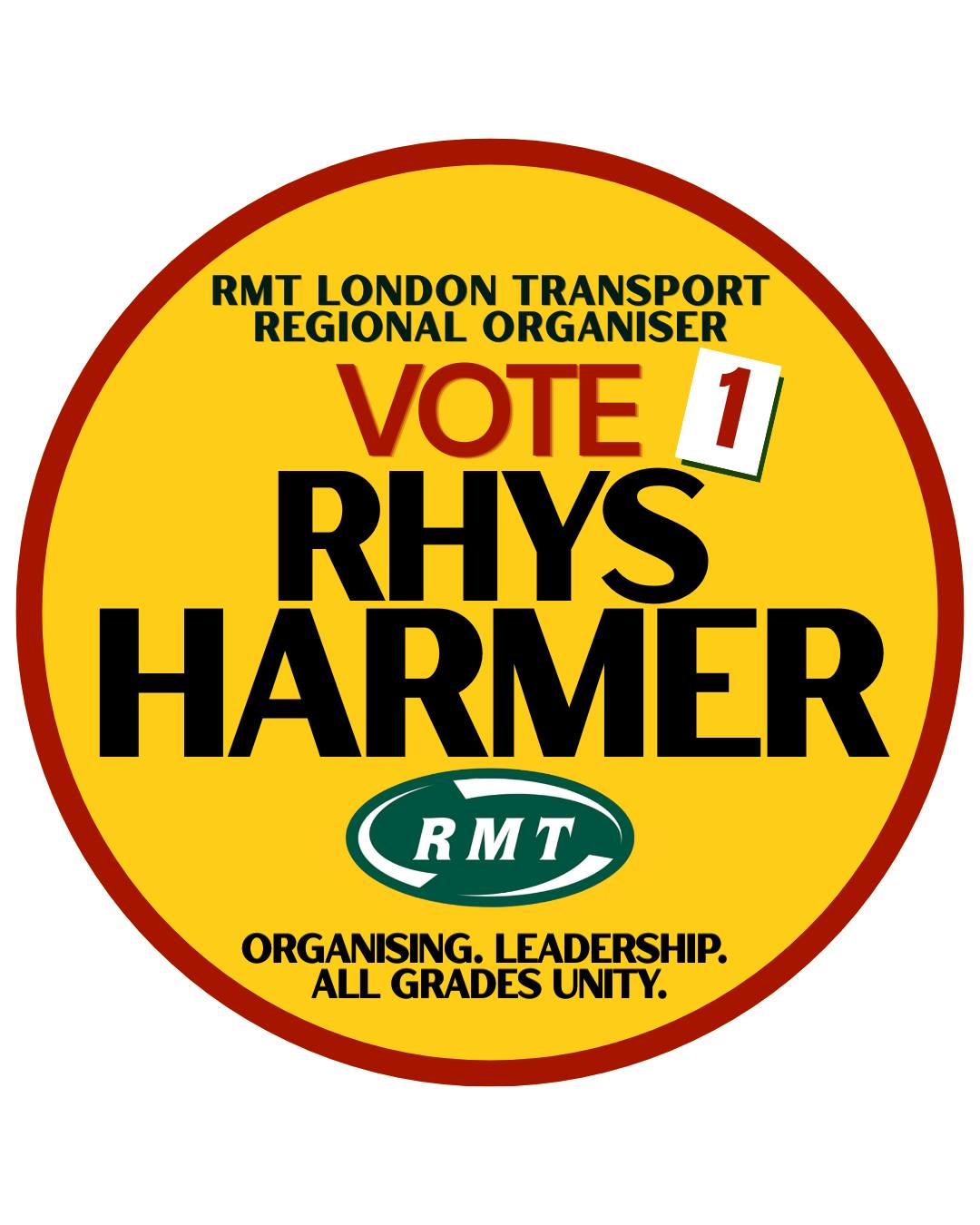 Rhys Harmer for RMT London Transport Regional Organiser | Facebook