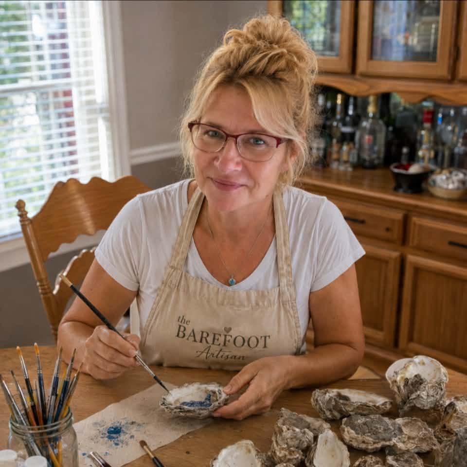 The tools. The process. The results. 🐚 A little glimpse into my art ...