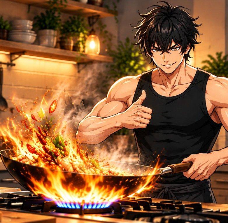 Anime cooking The Ice Cream Tower Trick #AnimeCooking #FunnyChef # ...