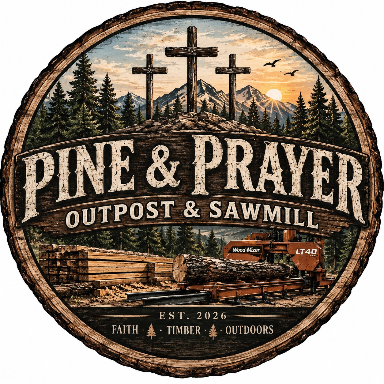 Pine and Prayer Outpost & Sawmill on Reels