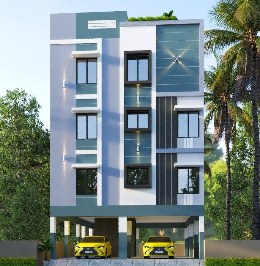 10×45 Modern House Design | Narrow Plot Luxury Front Elevation 🏡 10×45 ...