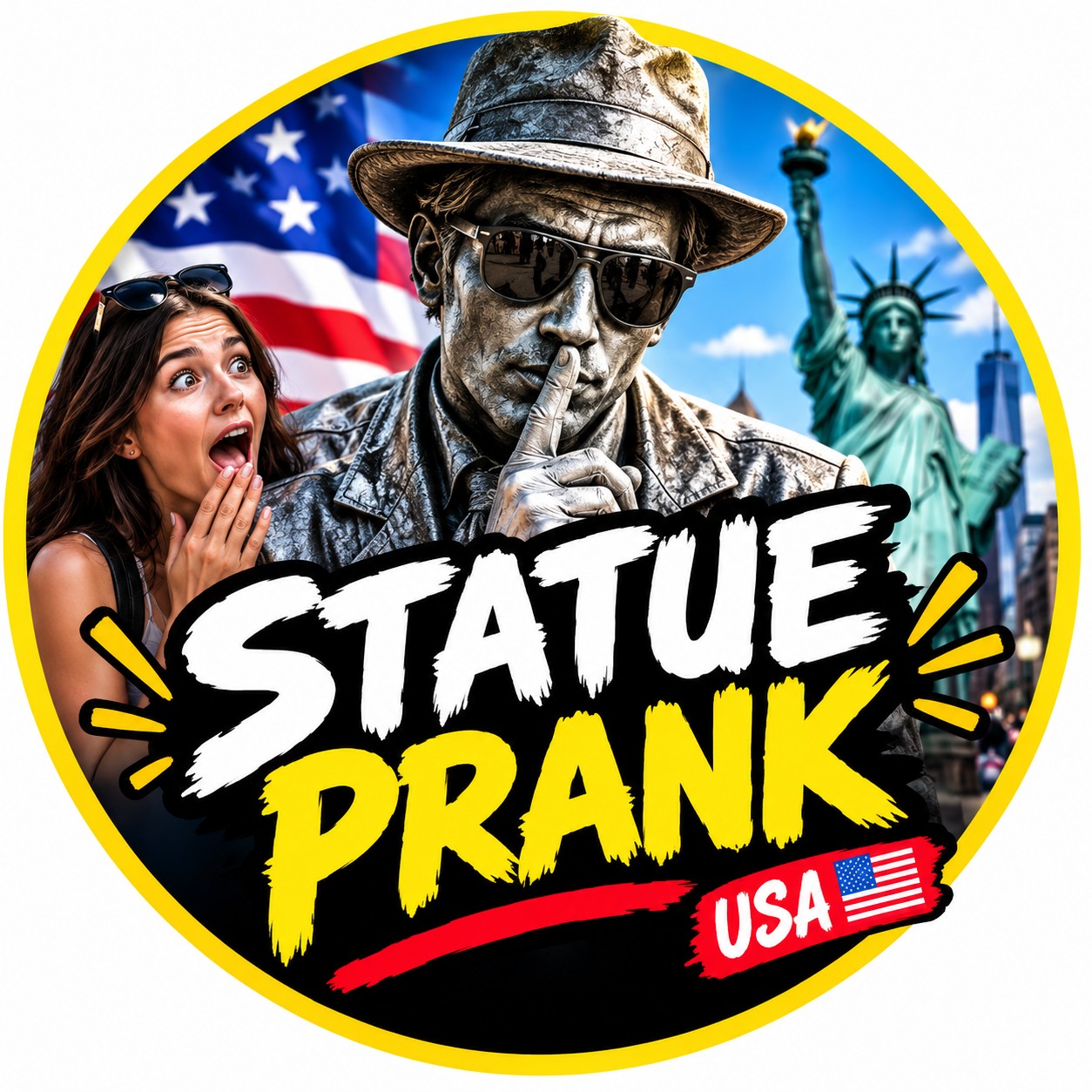 Statue Pranks on Reels