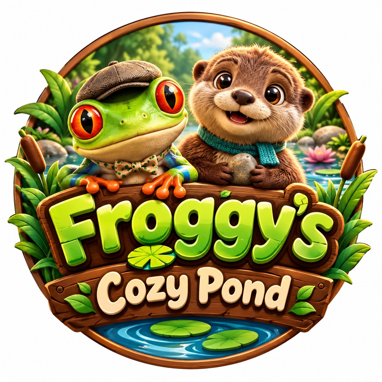 Angry Bear vs. Naughty Frog & Otter! 🐻🐸🦦 The naughty frog and otter ...