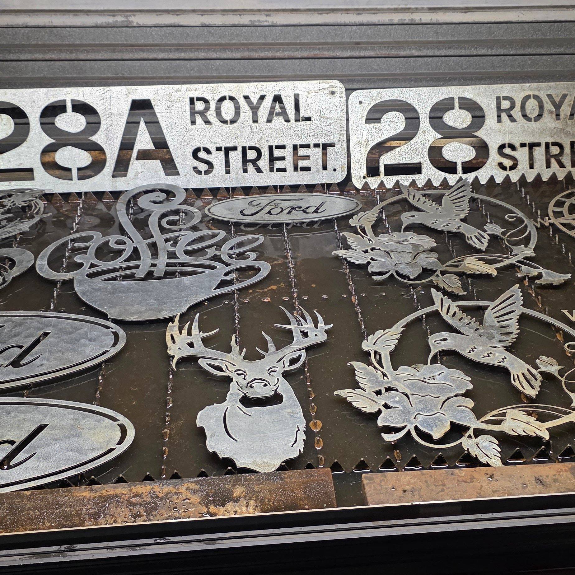 Metal Cut Signs & Designs on Reels