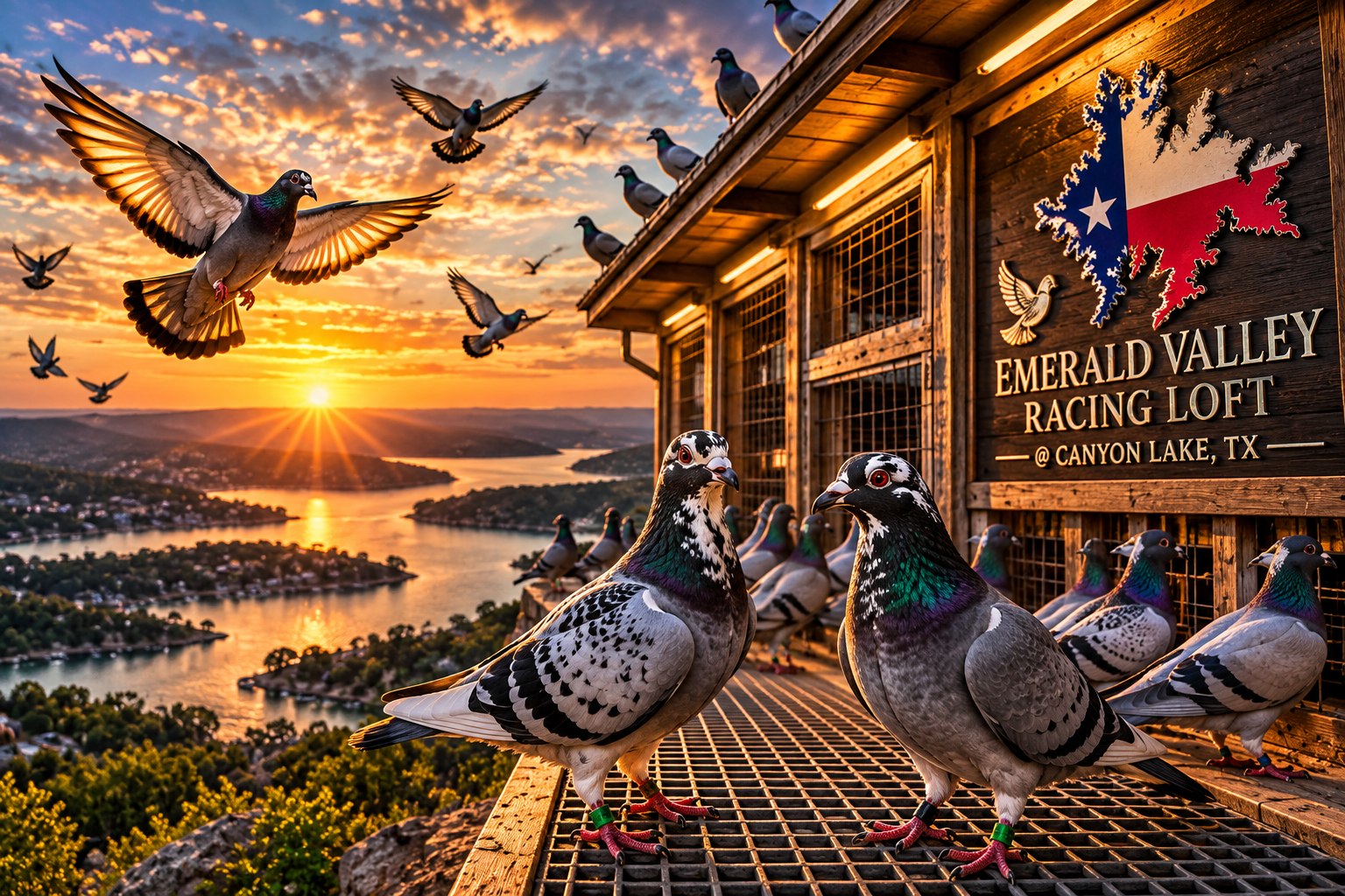 Emerald Valley Pigeon Racing Loft at Canyon Lake on Reels