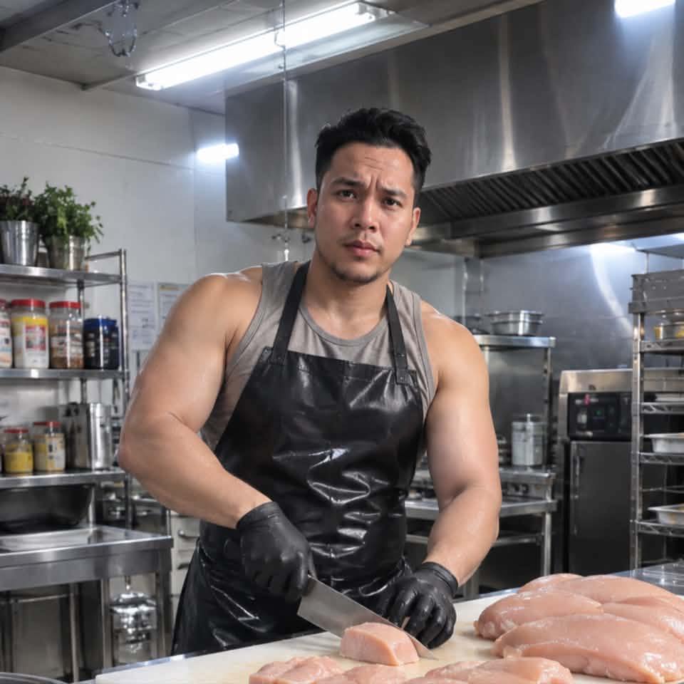 Slicing Open a Pink Sea Creature #SeafoodPreparation #BeachChef # ...