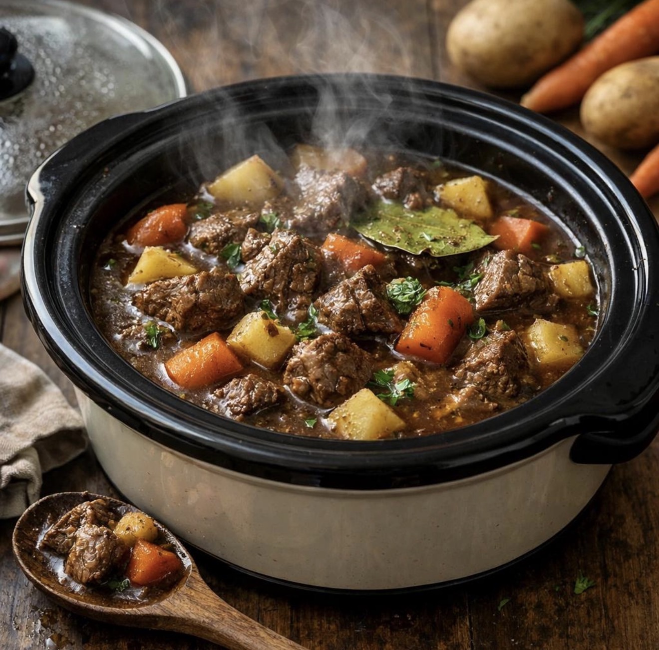 Slow Cooker 4-Ingredient Amish Poor Man's Steak • 2 lb ground beef • 1 ...