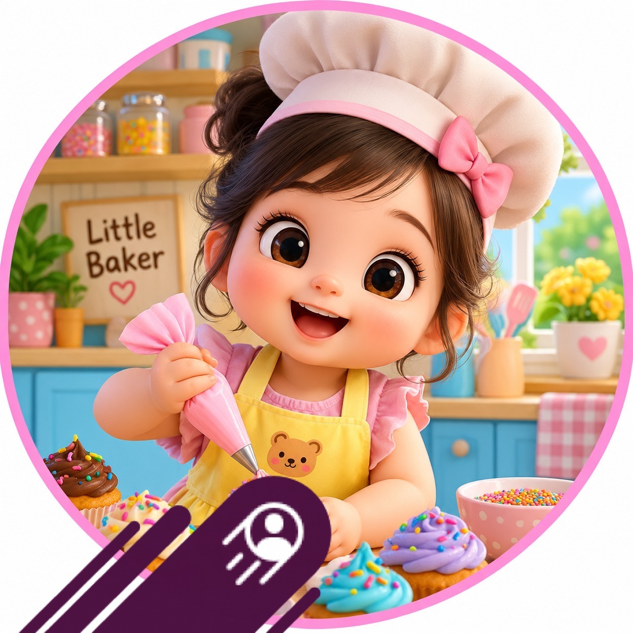 🍕👩‍🍳 Little Baker Cicilia is making her very own mini pizza! 🥹💕 So cute ...