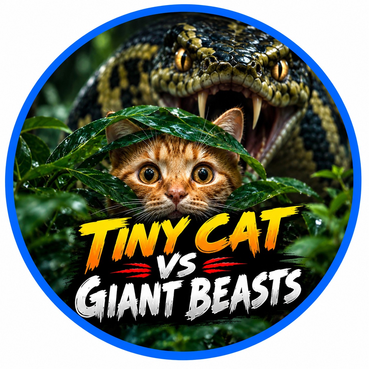 Amazon's Giant Bushmaster vs Tiny Kitten 🌿 #tinycatvsgiantbeasts # ...