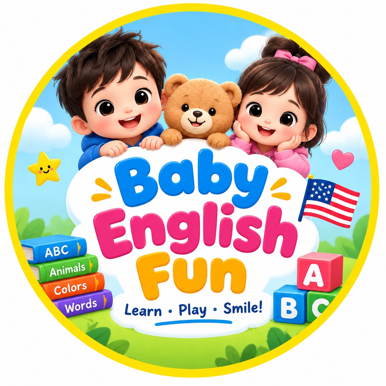 🧸 Learn, play & smile with Baby English Fun! 🌈🔤 Fun little lessons made ...