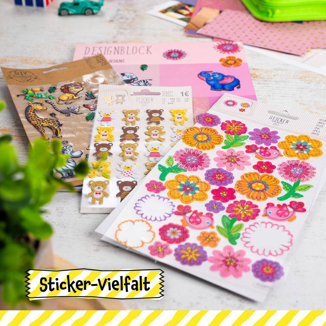 Stickerfans aufgepasst! 😍✨ Entdeckt die bunte Vielfalt unserer TEDi Sticker – perfekt zum Dekorieren, Basteln und Verschönern. 🎨💖 Welche sind eure Favoriten? 🛒