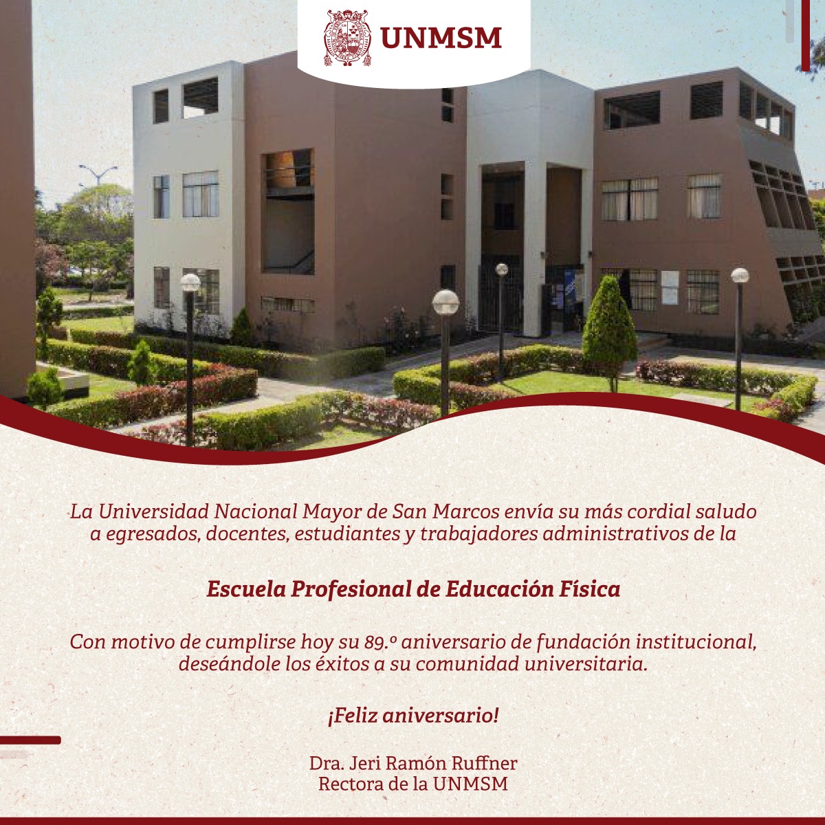 🎊🏃‍♂🏃‍♀ ¡Feliz... - Universidad Nacional Mayor de San Marcos