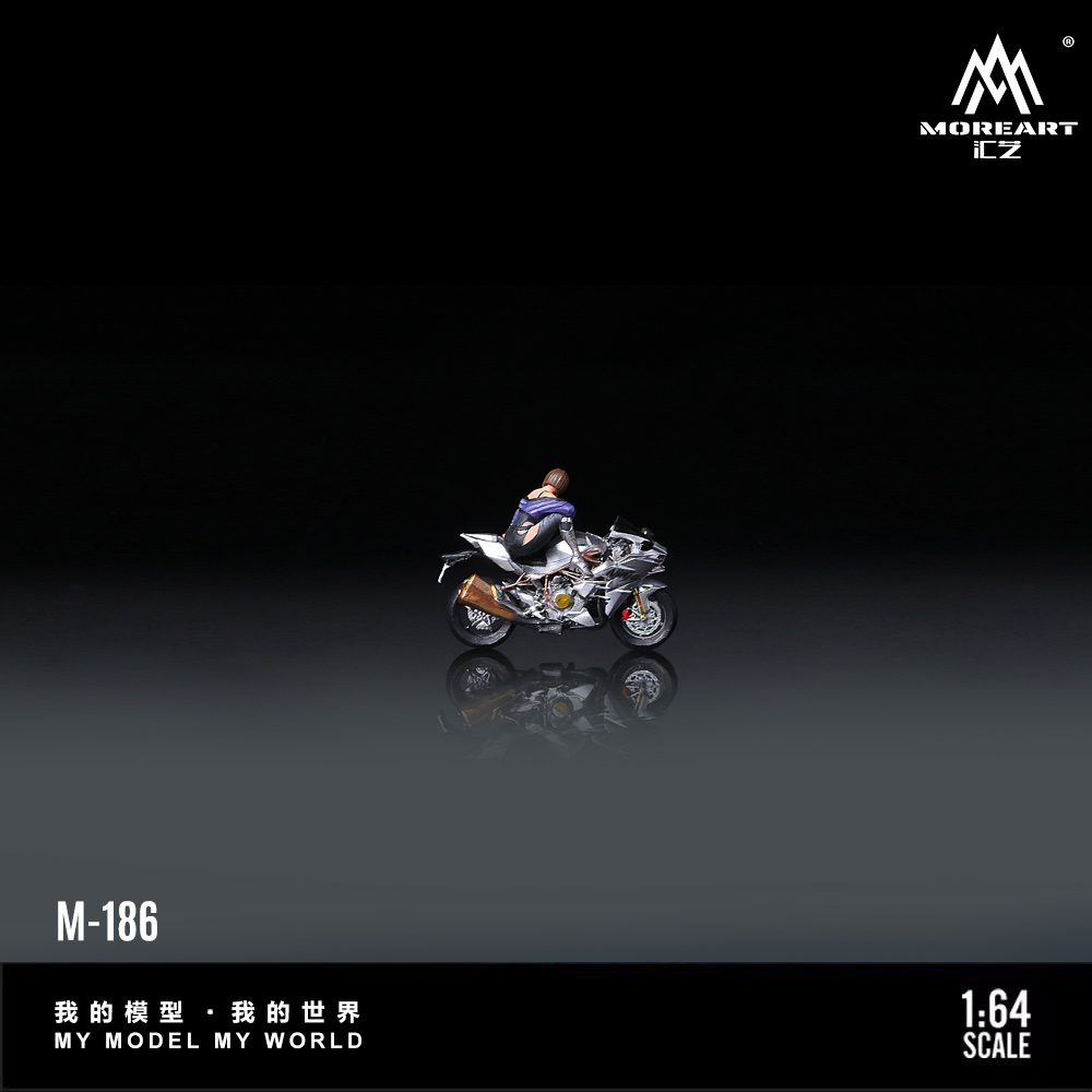 New Product Release: MoreArt1:64 Kawasaki Silver Motorcycle Chic