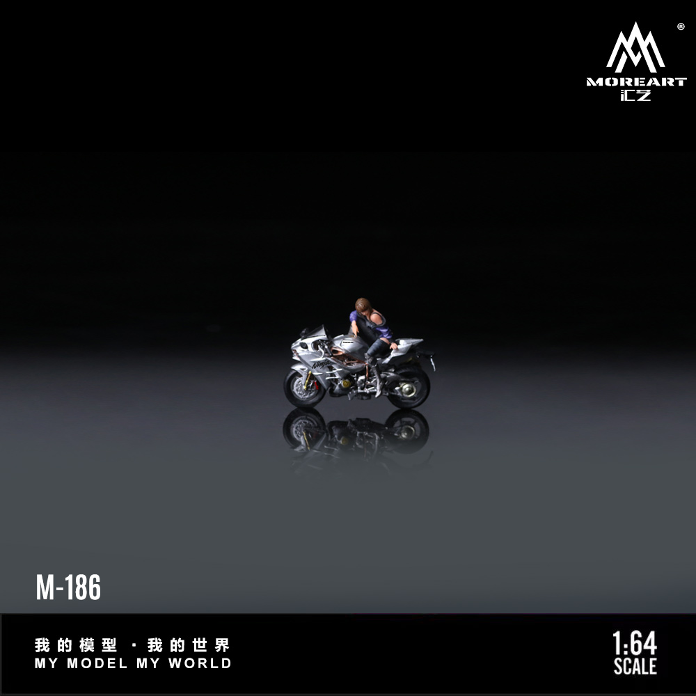 New Product Release: MoreArt1:64 Kawasaki Silver Motorcycle Chic