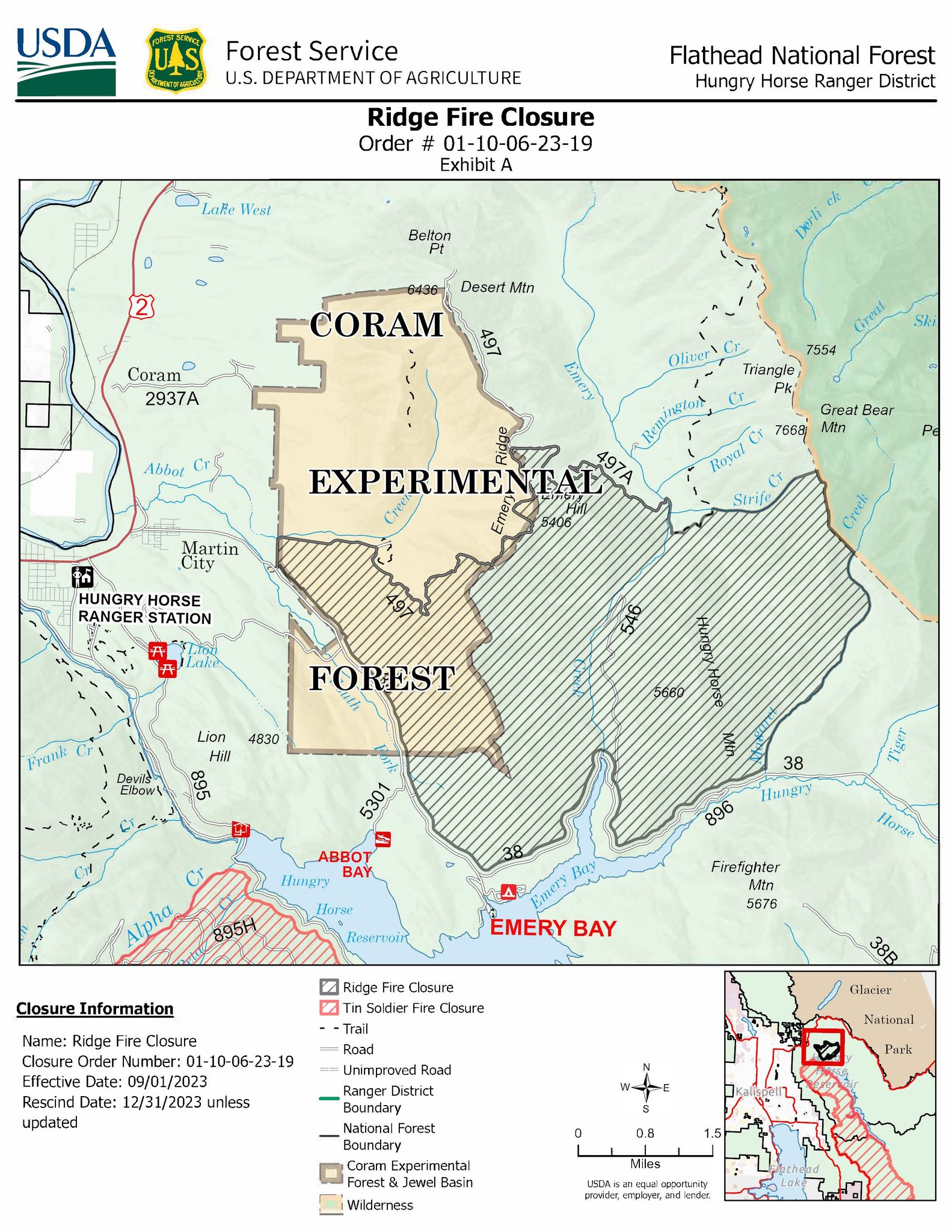 Ridge Fire Information