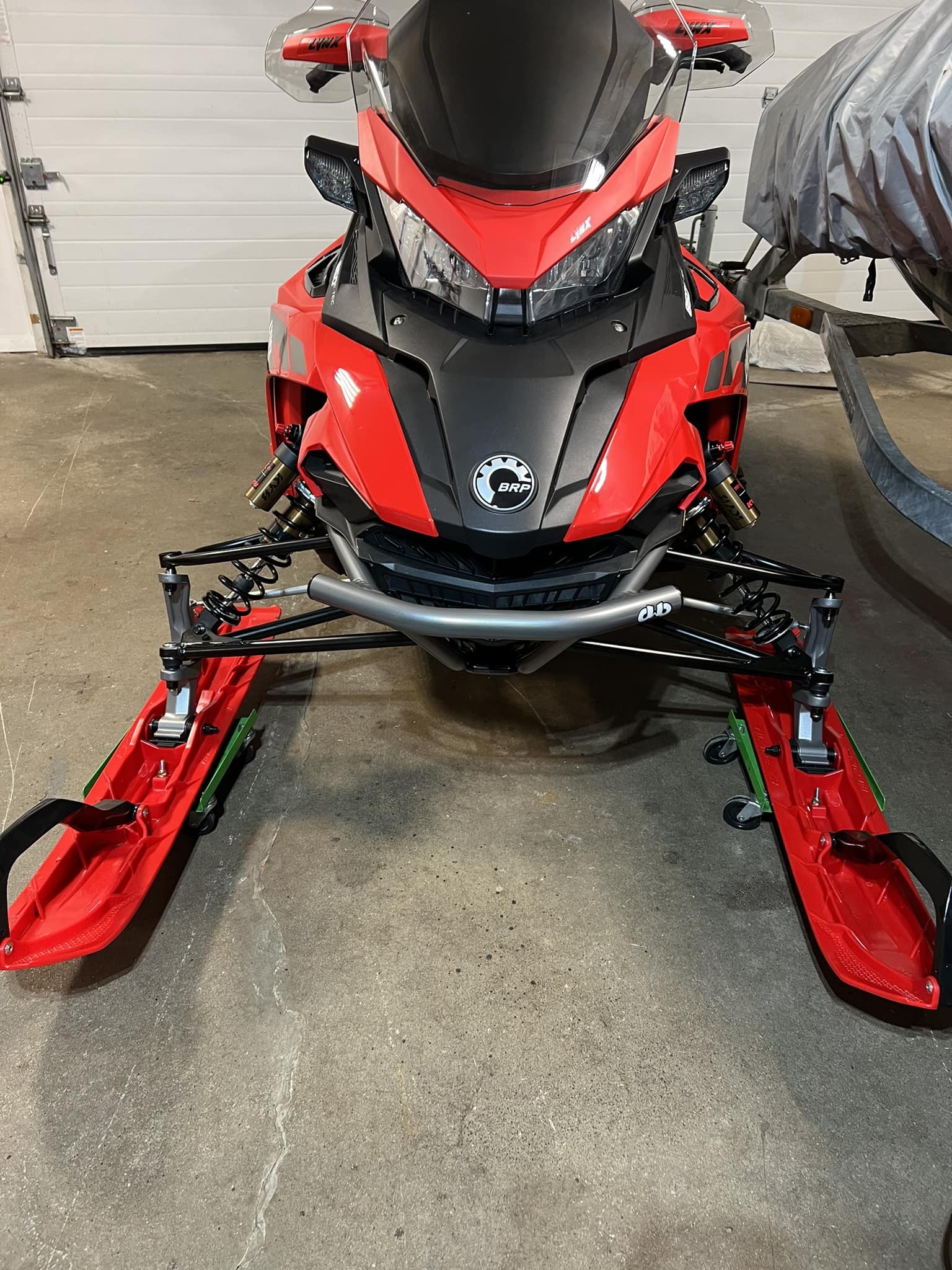Alpha FWD snowmobile brace by Backwoods BMP
