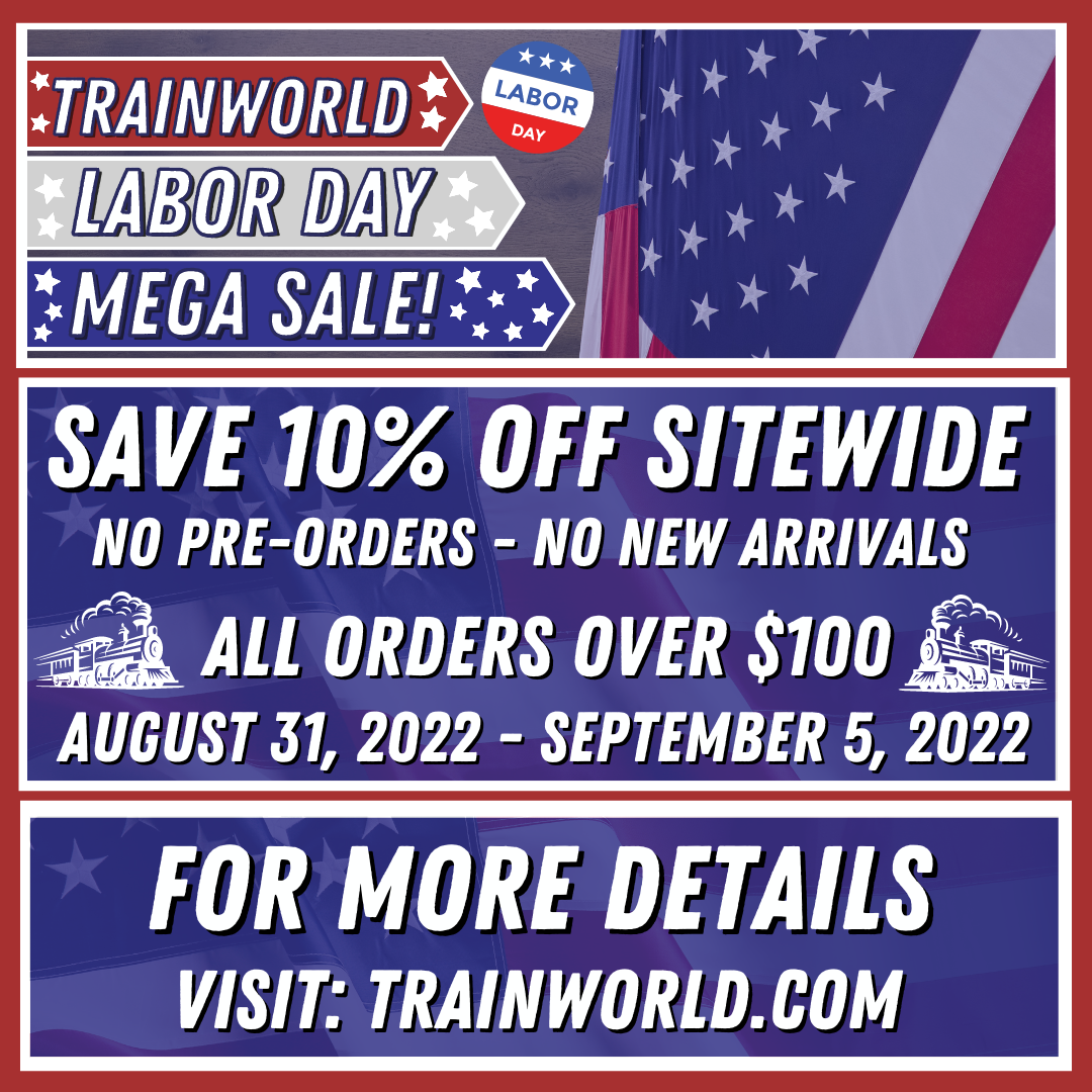 TrainWorld.com - Labor Day Sale Starts NOW! 🚂 Save 10% Sitewide 🙌 click ...