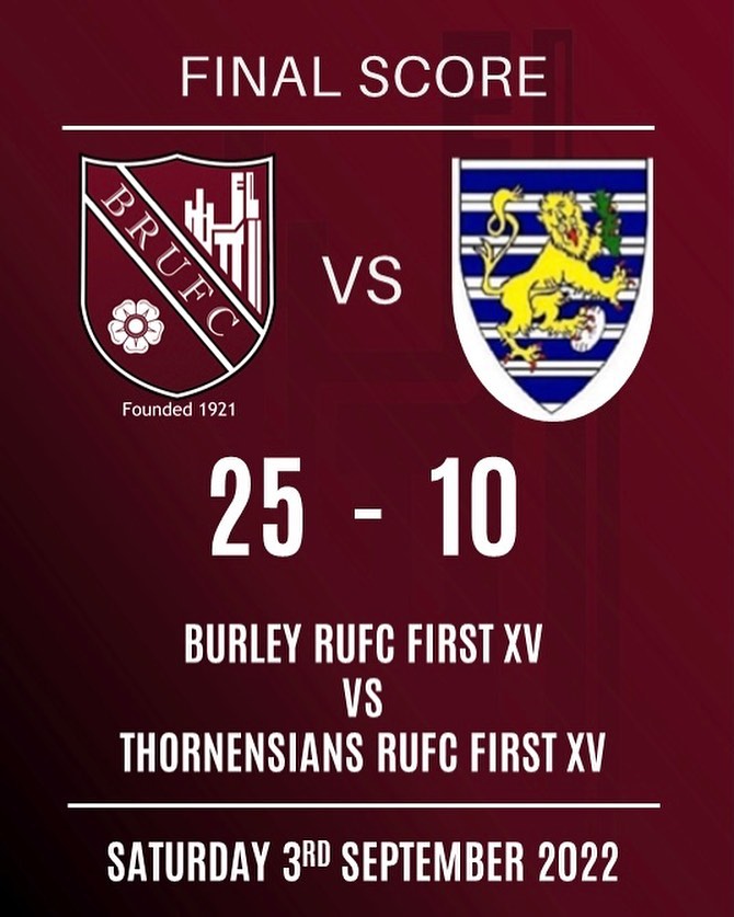 Burley RUFC - It was a good start to the 2022-23 season... | Facebook