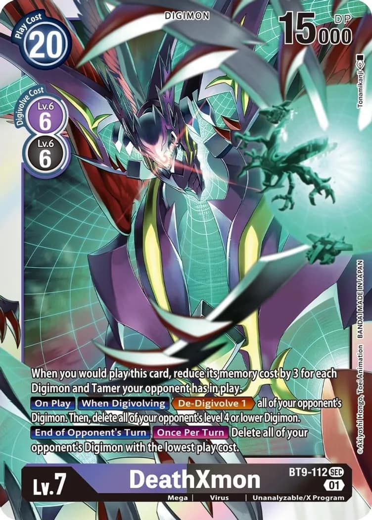 level 7 digimon cards Another Knight LM-07 English Limited Card Booster Pack Black Digimon BT-17 Secret Crisis] Level 7