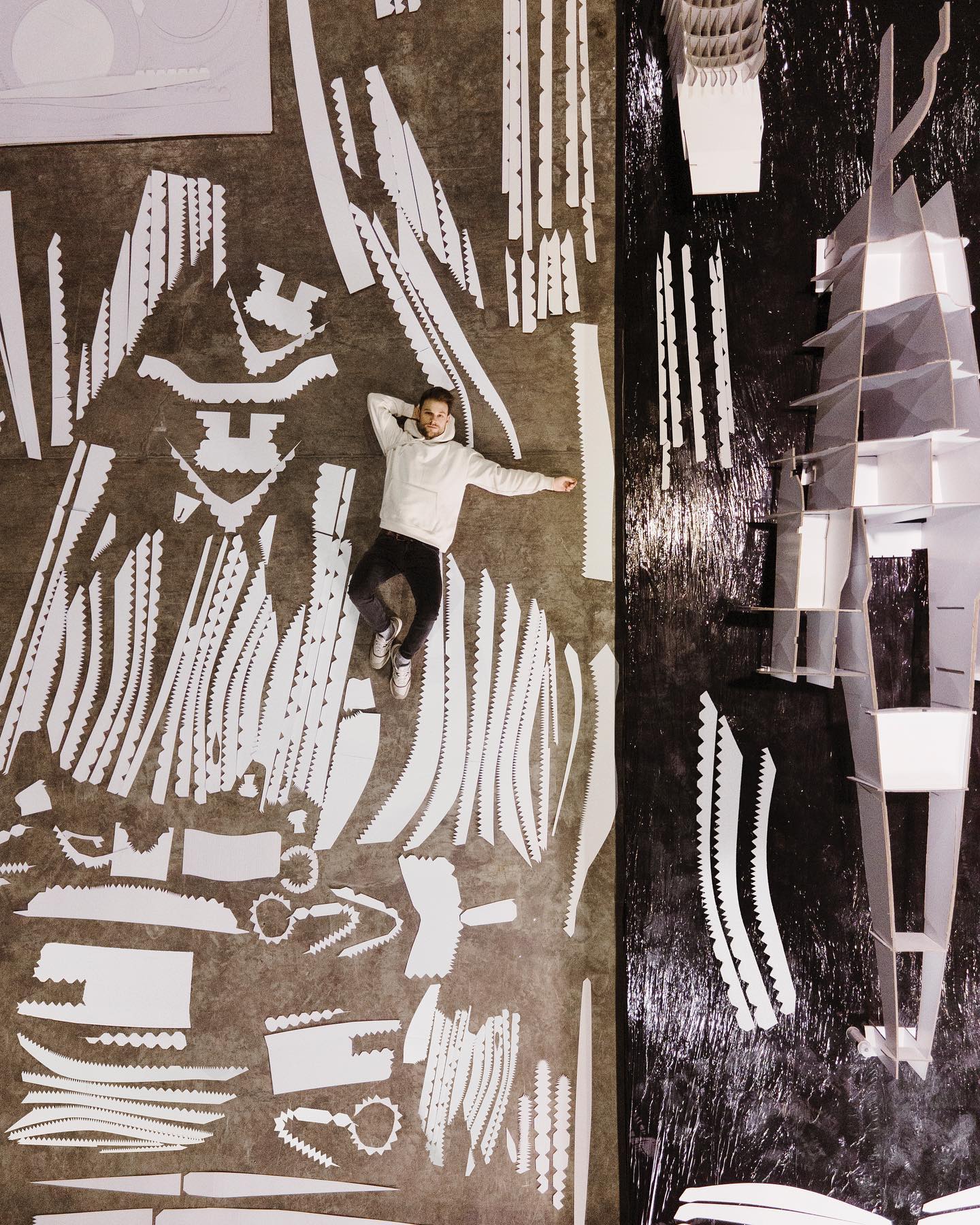 Paperlegend - I built a full-size paper sculpture inspired...