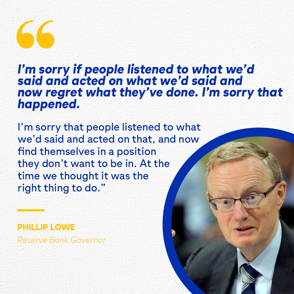 TODAY - RBA governor Phillip Lowe is once again under pressure to ...