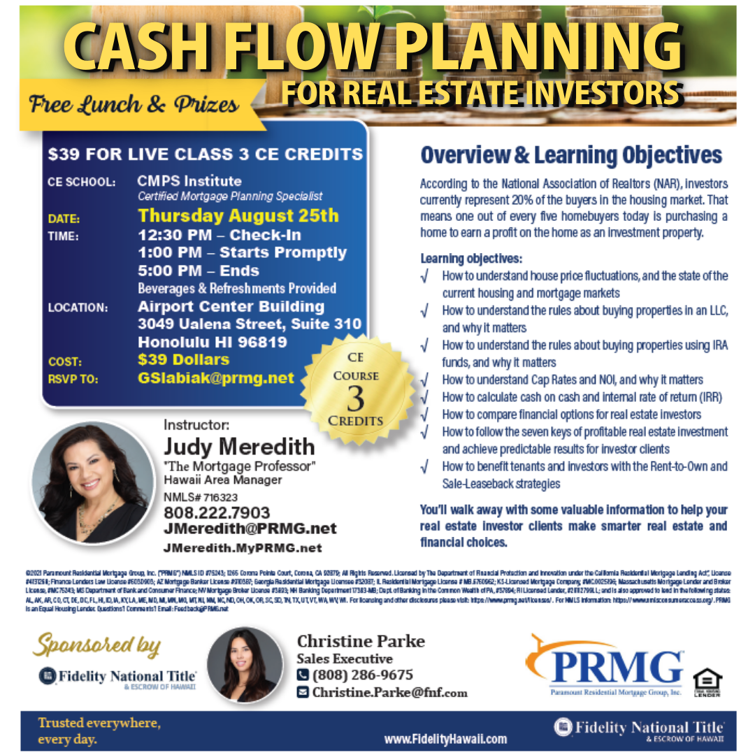 Kataliya Rudolph - PRMG Senior Loan Officer - Educating Hawaii. It's ...