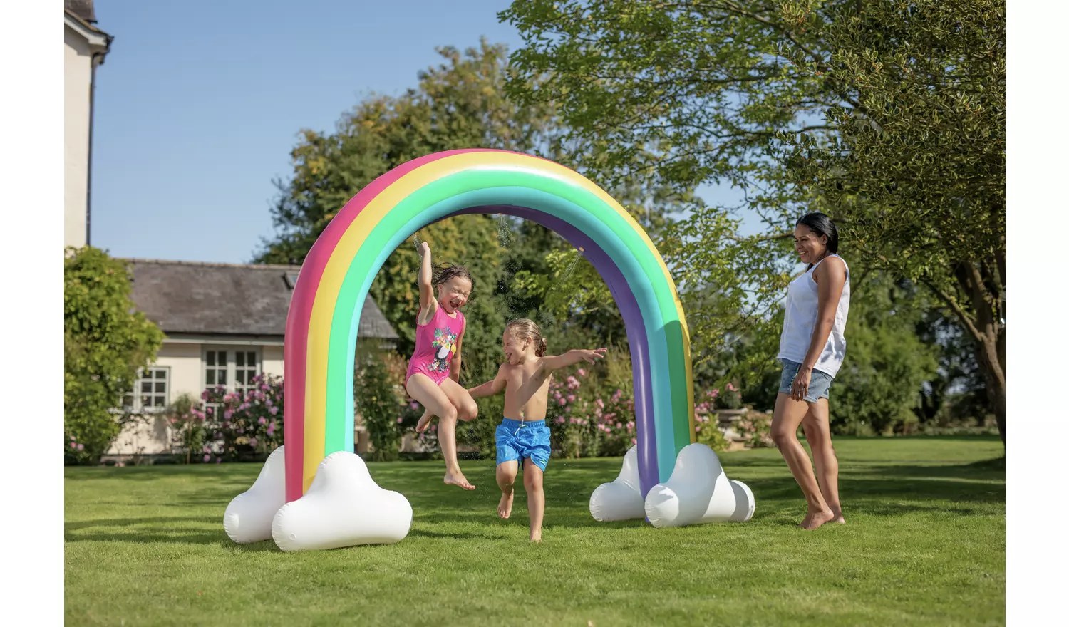 Money Saving Central - 💦 Chad Valley Inflatable Rainbow Sprinkler ...