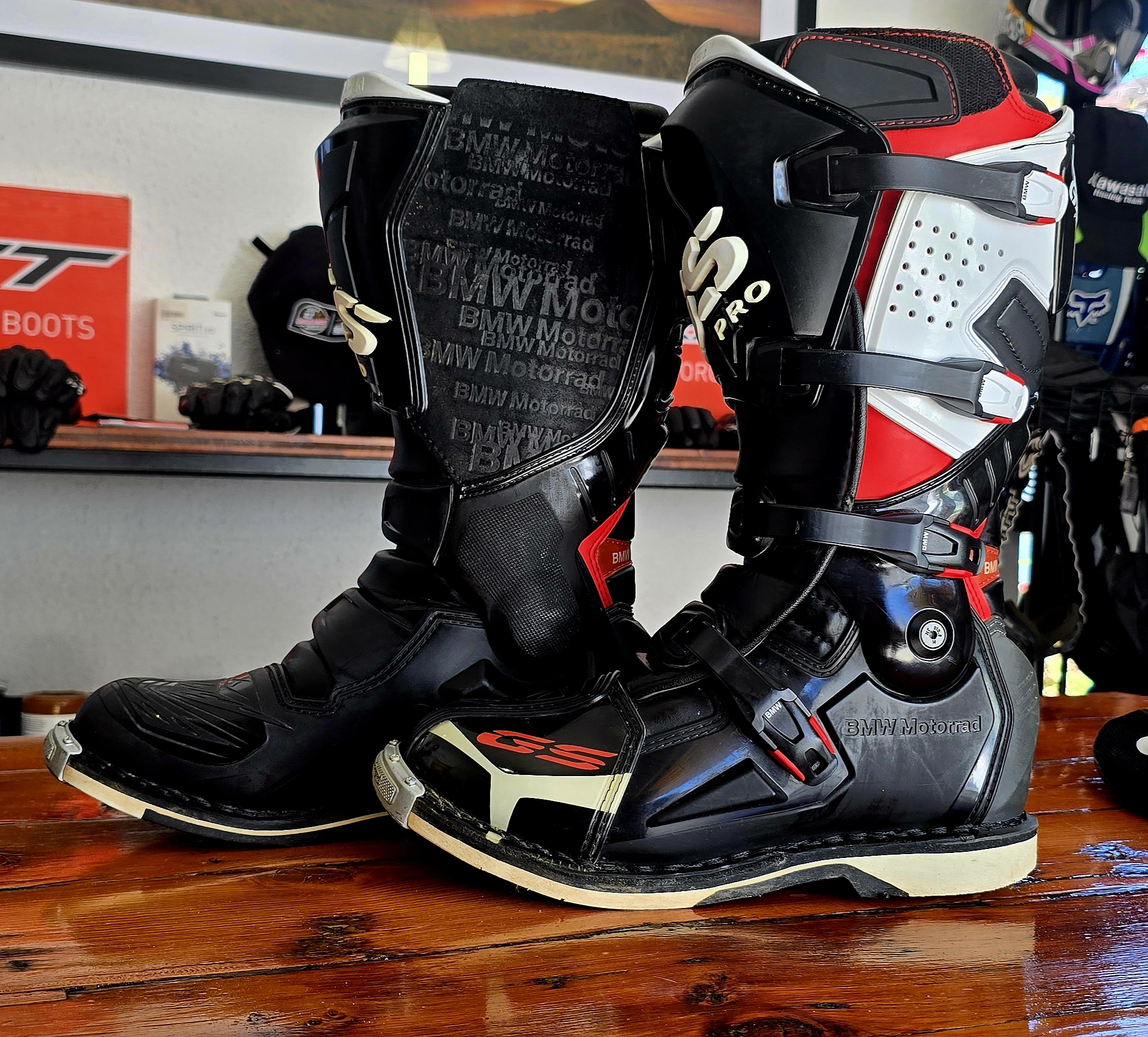 Bmw Pro GS Motorcycle Boots Rallye Size: UK 10 (45) Condition 