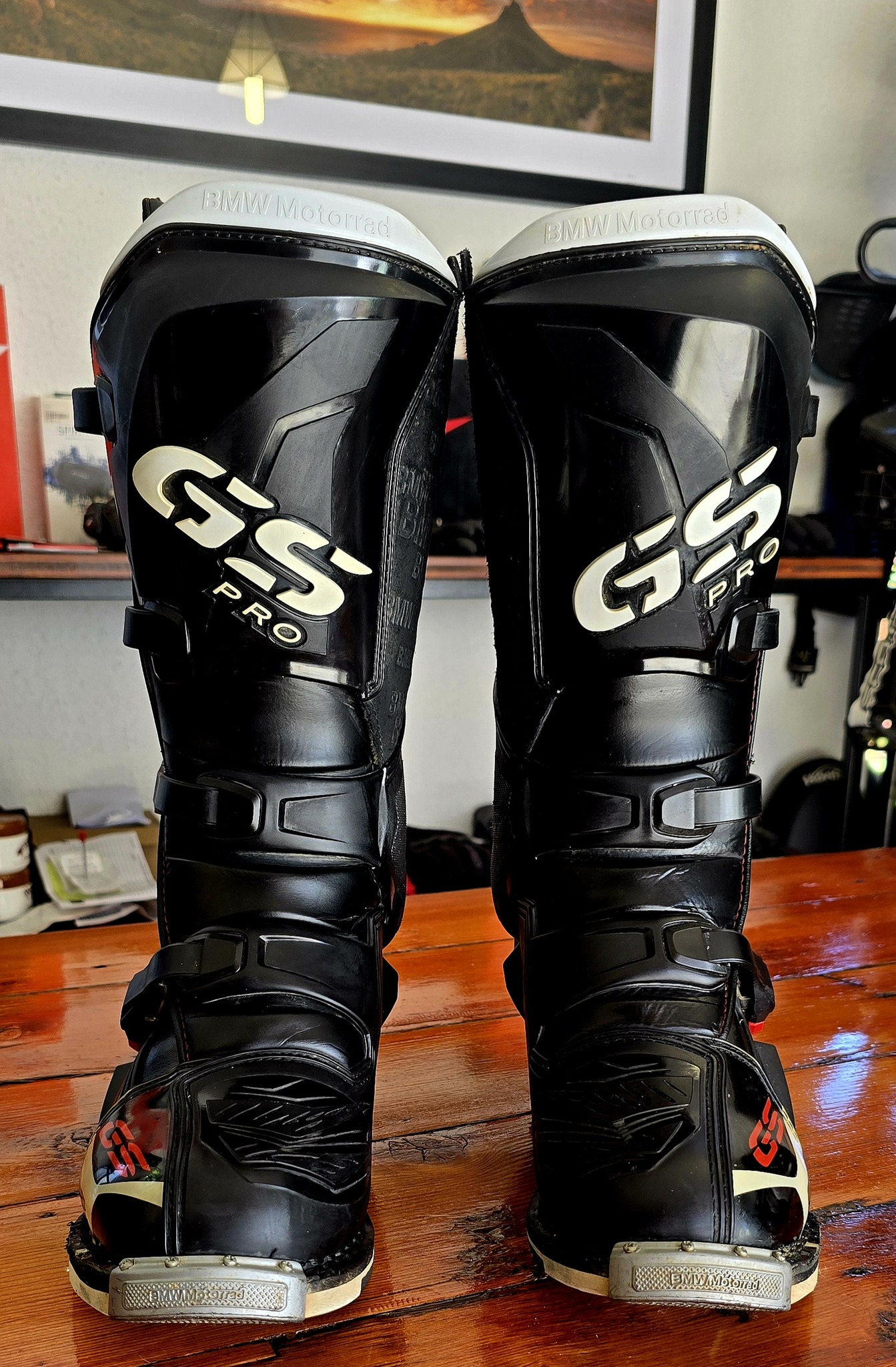 Bmw Pro GS Motorcycle Boots Rallye Size: UK 10 (45) Condition 