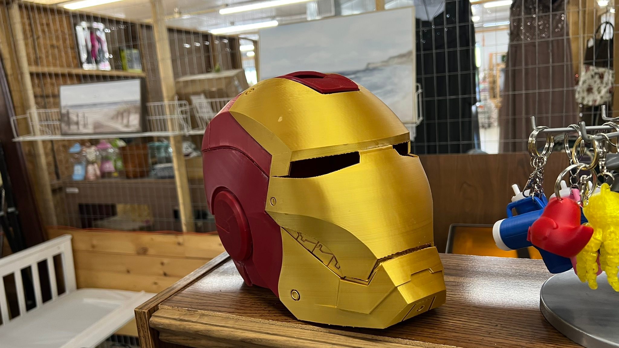 dimension studio iron man helmet XSociety Electric Grooming kit gift it can be worn HJC - @blackout meets Color:Rumpl