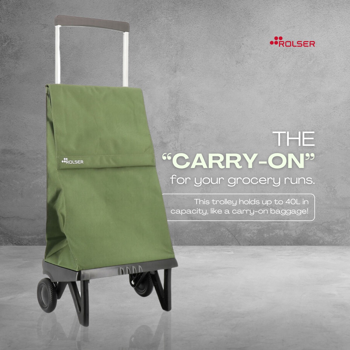 ? Make grocery runs a breeze with the Rolser Plegmatic Foldable 
